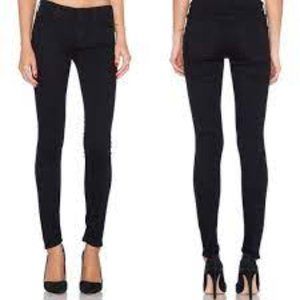 MOTHER "The Charmer" skinny pants in luxe stretch velvet